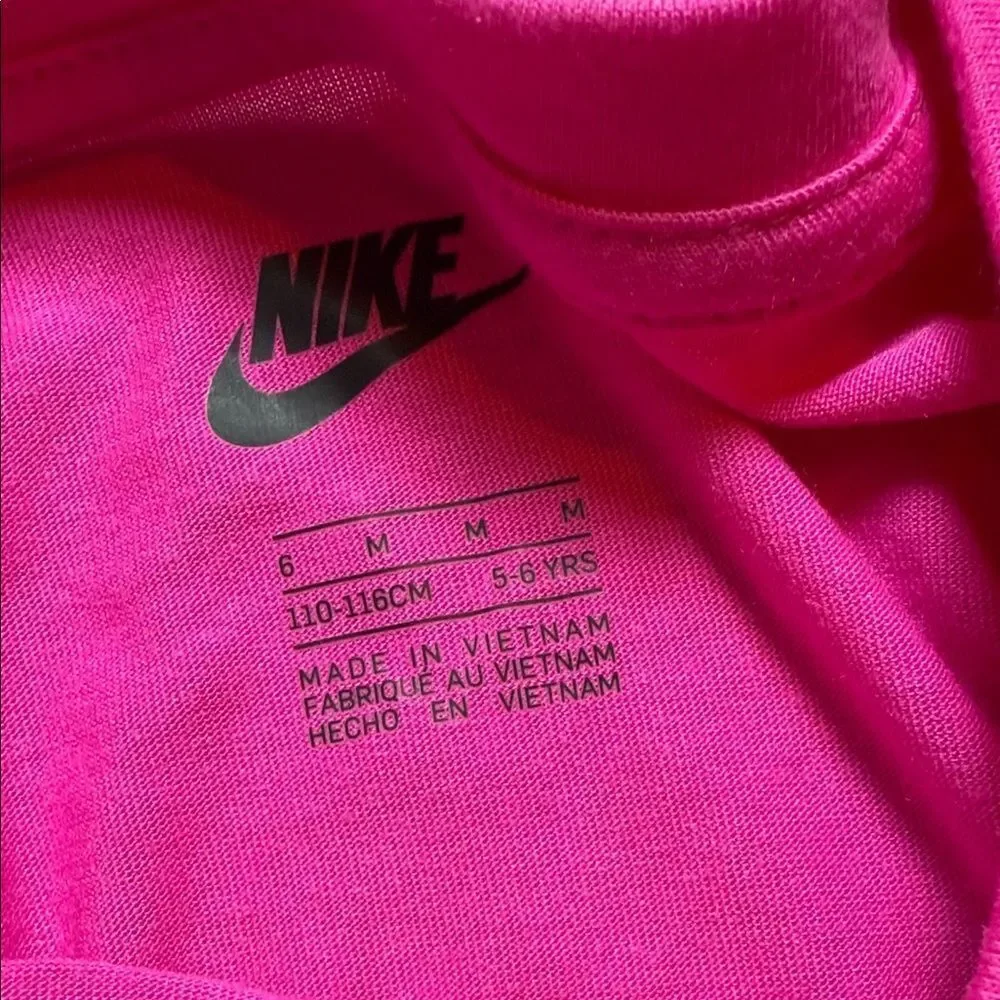 Nike Fuchsia Tee with Silver Logo